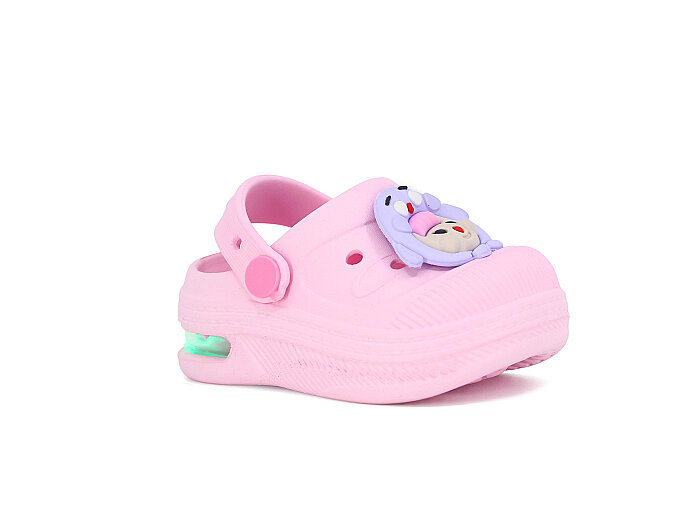 Twingo Bebe Bebe-Patik 2316 (8'li) Işıklı Emojili Cross Terlik Pembe - Twingo
