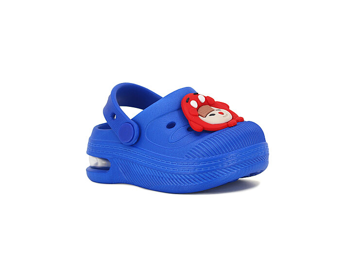 Twingo Bebe Bebe-Patik 2316 (8'li) Işıklı Emojili Cross Terlik Saks Mavi - Twingo