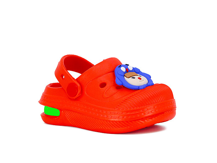 Twingo Bebe-Patik 2316 Işıklı Emojili Cross Terlik Kırmızı - Twingo