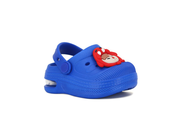 Twingo Bebe-Patik 2316 Işıklı Emojili Cross Terlik Saks Mavi - Twingo