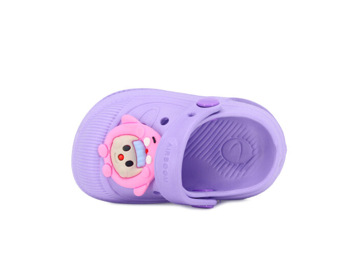 Twingo Bebe-Patik 2316 Işıklı Emojili Cross Terlik Lila - Twingo (1)