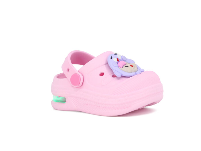 Twingo Bebe-Patik 2316 Işıklı Emojili Cross Terlik Pembe - Twingo