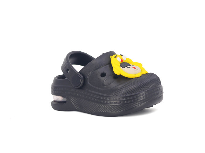 Twingo Bebe-Patik 2316 Işıklı Emojili Cross Terlik Siyah - Twingo