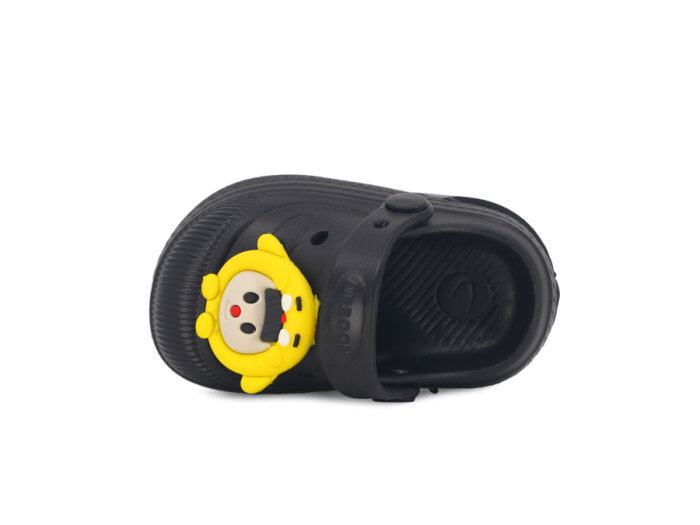 Twingo Bebe-Patik 2316 Işıklı Emojili Cross Terlik Siyah - 2