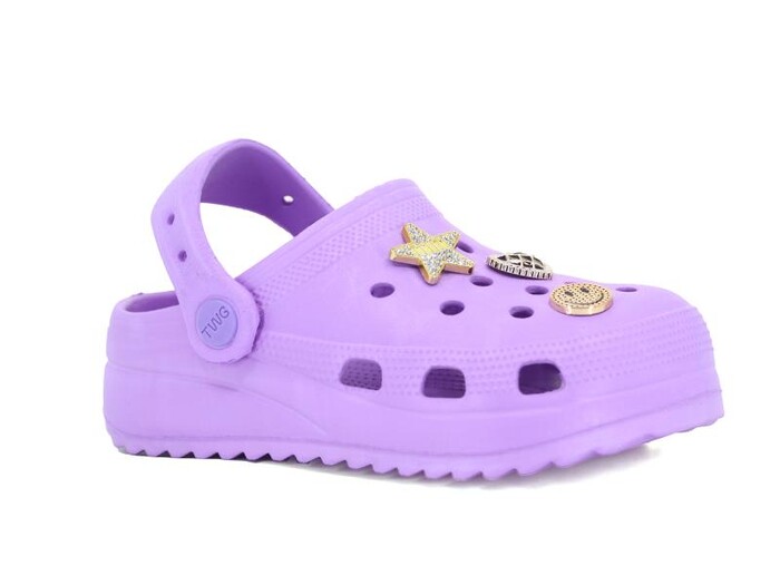 Twingo Filet 205 Taşlı Eva Cross Terlik Lila - 1