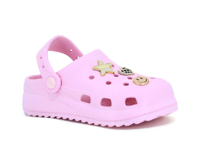 Twingo Filet 205 Taşlı Eva Cross Terlik Pembe - Twingo