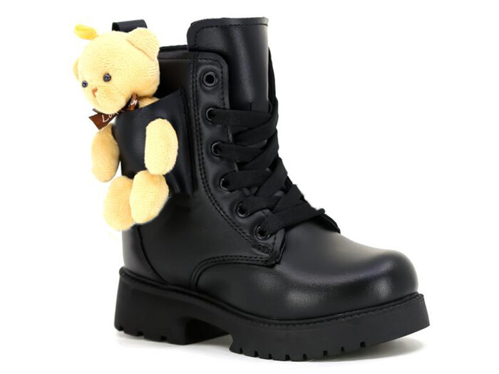 Twingo Filet 2150 Ayıcıklı Kız Bot Siyah Cilt - Twingo