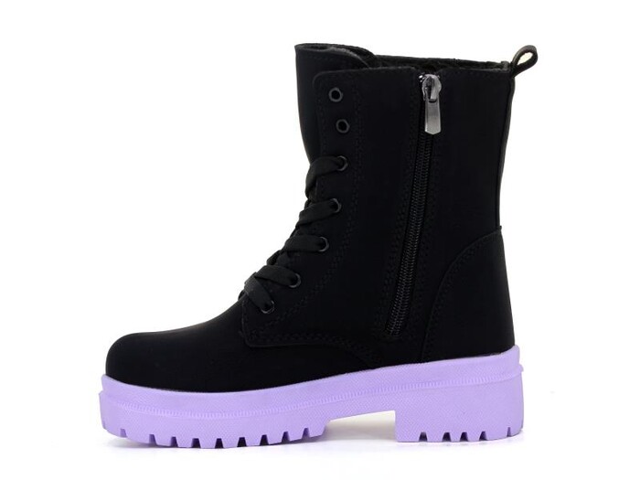 Twingo Filet 2160 Kız Bot Siyah Zümrüt - Lila - Twingo (1)