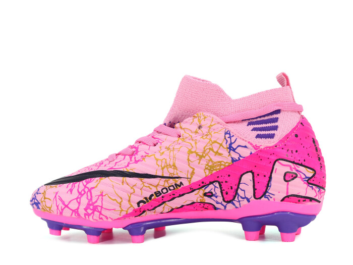 Twingo Filet 565 LaLiga Çoraplı Krampon Ayakkabı Pembe - Mor Desenli - 2