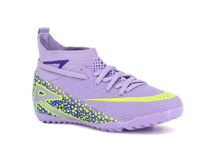 Twingo Filet 610 LaLiga Çoraplı Halı Saha Ayakkabısı Lila - Sarı - Twingo