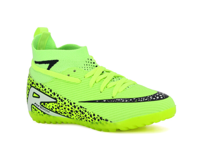 Twingo Filet 610 LaLiga Çoraplı Halı Saha Ayakkabısı Yeşil - Siyah - Twingo