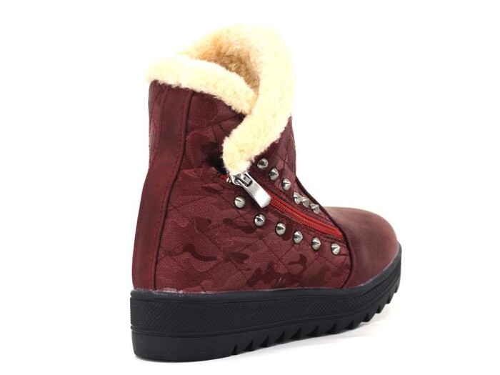 Twingo Filet 6411 Fermuarlı Kız Bot Bordo - 3