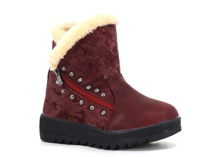 Twingo Filet 6411 Fermuarlı Kız Bot Bordo - 4