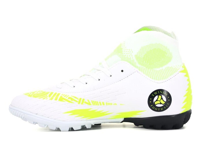 Twingo Garson 142 Çoraplı Halı Saha Ayakkabısı Beyaz - Sarı - Twingo (1)