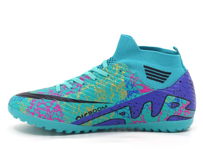 Twingo Garson 565 LaLiga Çoraplı Halı Saha Ayakkabısı Turkuaz - Mor Desenli - 2