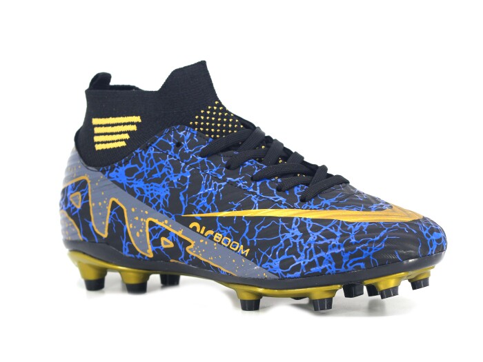 Twingo Garson 565 LaLiga Çoraplı Krampon Ayakkabı Siyah - Füme Desenli - Twingo