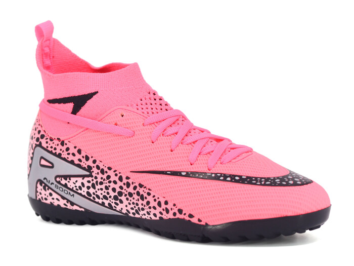 Twingo Garson 610 LaLiga Çoraplı Halı Saha Ayakkabısı Pembe - Siyah - Twingo