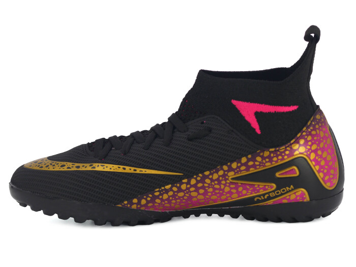 Twingo Garson 610 LaLiga Çoraplı Halı Saha Ayakkabısı Siyah - Altın - Twingo (1)