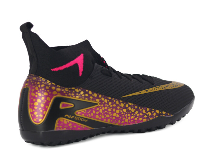 Twingo Garson 610 LaLiga Çoraplı Halı Saha Ayakkabısı Siyah - Altın - 3