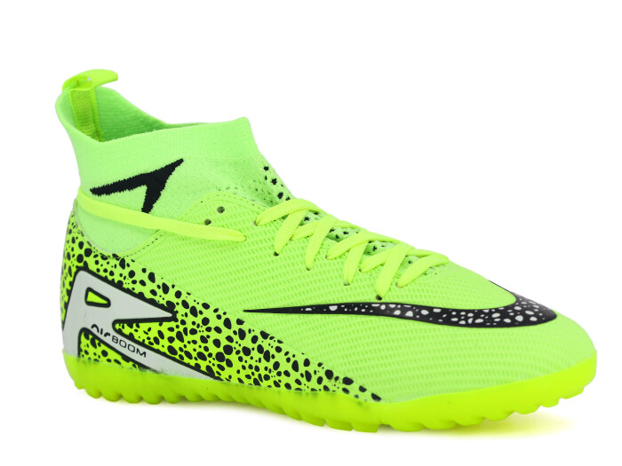 Twingo Garson 610 LaLiga Çoraplı Halı Saha Ayakkabısı Yeşil - Siyah - 1