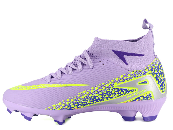 Twingo Garson 610 LaLiga Çoraplı Krampon Ayakkabı Lila - Sarı - Twingo (1)