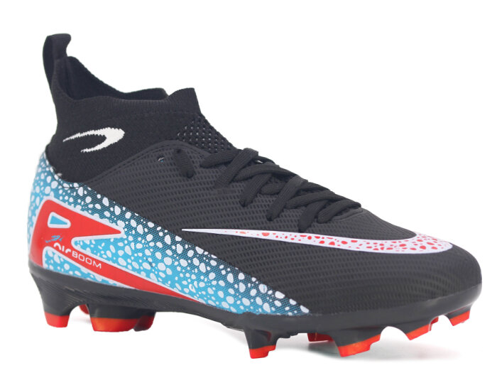 Twingo Garson 610 LaLiga Çoraplı Krampon Ayakkabı Siyah - Kırmızı - 1