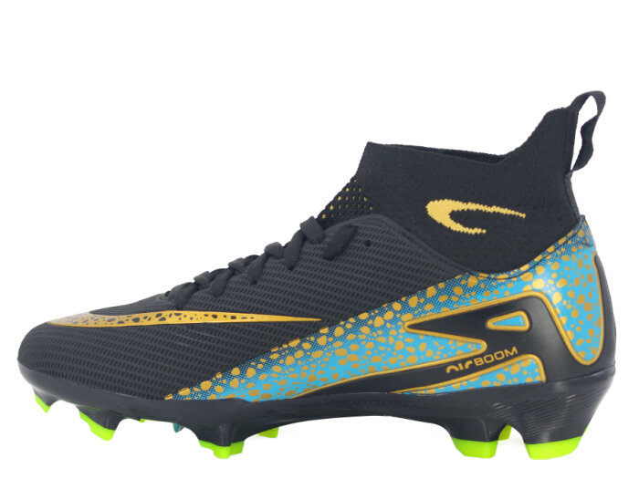 Twingo Garson 610 LaLiga Çoraplı Krampon Ayakkabı Siyah - Turkuaz - 2