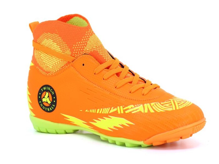 Twingo Merdane 142 Çoraplı Halı Saha Ayakkabısı Turuncu - Sarı - Twingo