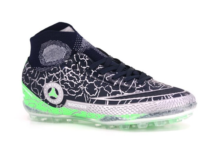 Twingo Merdane 330 Çoraplı Halı Saha Ayakkabısı Lacivert - Yeşil - 1