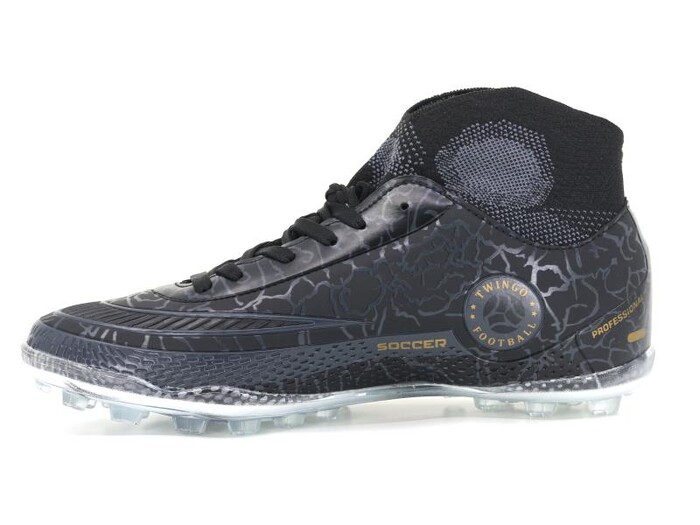 Twingo Merdane 330 Çoraplı Halı Saha Ayakkabısı Siyah - Füme - Twingo (1)