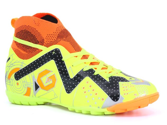 Twingo Merdane 375 Çoraplı Halı Saha Ayakkabısı Sarı - Siyah - Twingo