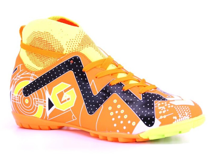 Twingo Merdane 375 Çoraplı Halı Saha Ayakkabısı Turuncu - Siyah - Twingo