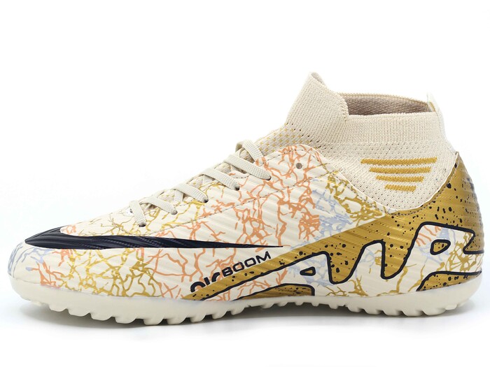 Twingo Merdane 565 LaLiga Çoraplı Halı Saha Ayakkabısı Bej - Siyah - Twingo (1)