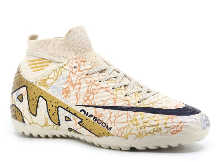 Twingo Merdane 565 LaLiga Çoraplı Halı Saha Ayakkabısı Bej - Siyah 