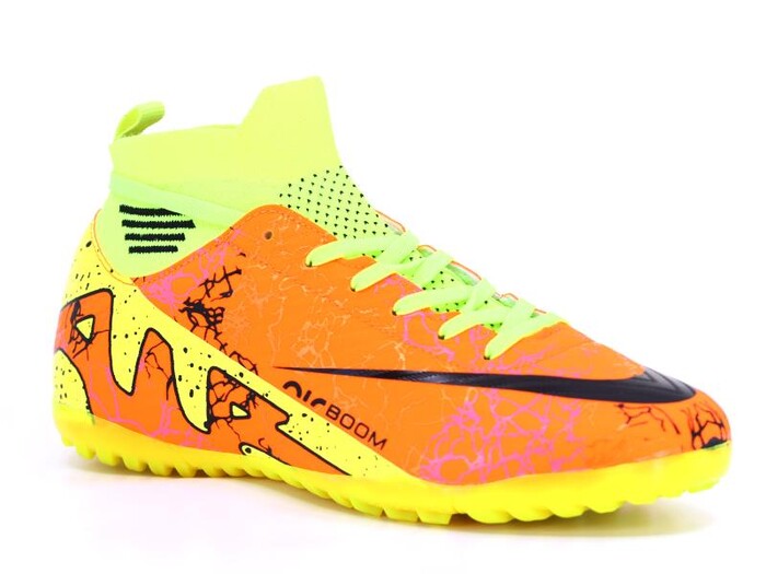 Twingo Merdane 565 LaLiga Çoraplı Halı Saha Ayakkabısı Turuncu - Sarı Desenli - 1