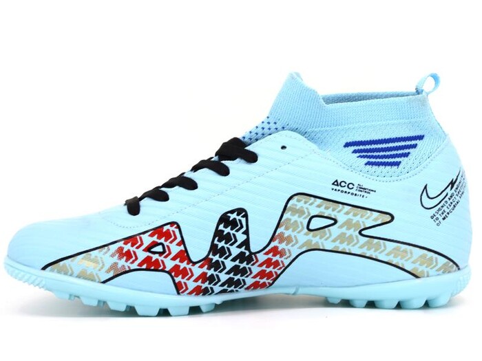 Twingo Merdane 585 Çoraplı Halı Saha Ayakkabısı Bebe Mavisi - Siyah - 2