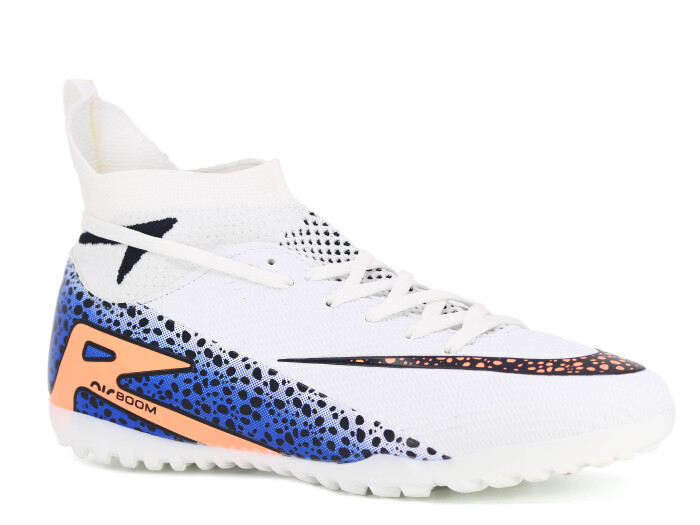 Twingo Merdane 610 LaLiga Çoraplı Halı Saha Ayakkabısı Beyaz - Siyah - Twingo