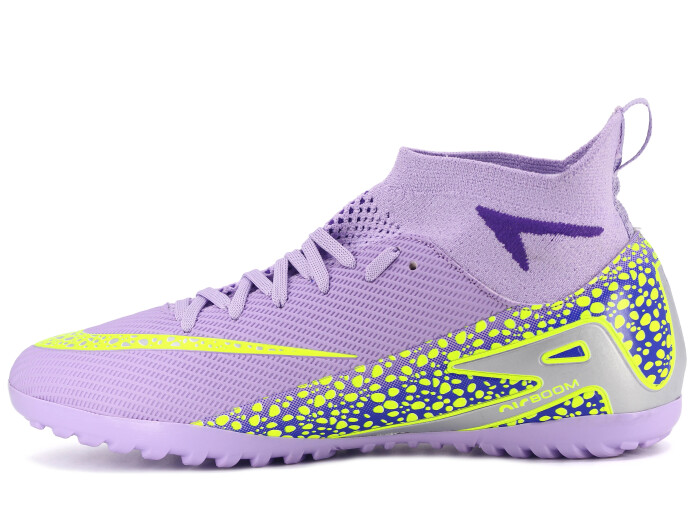 Twingo Merdane 610 LaLiga Çoraplı Halı Saha Ayakkabısı Lila - Sarı - Twingo (1)