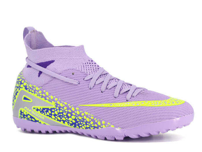 Twingo Merdane 610 LaLiga Çoraplı Halı Saha Ayakkabısı Lila - Sarı - Twingo