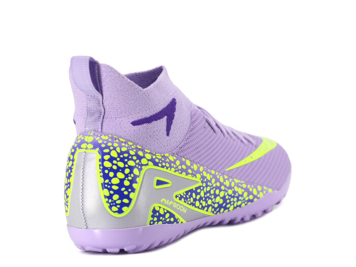 Twingo Merdane 610 LaLiga Çoraplı Halı Saha Ayakkabısı Lila - Sarı - 3