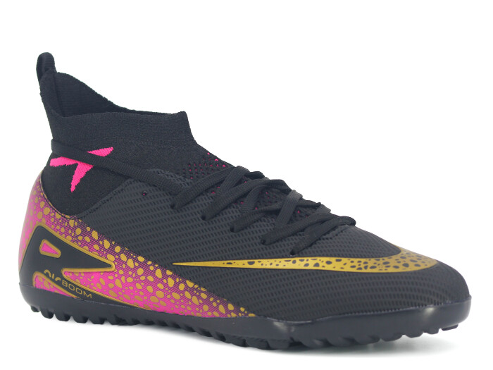 Twingo Merdane 610 LaLiga Çoraplı Halı Saha Ayakkabısı Siyah - Altın - 1