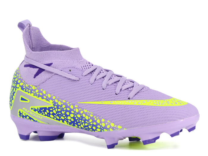 Twingo Merdane 610 LaLiga Çoraplı Krampon Ayakkabı Lila - Sarı - Twingo