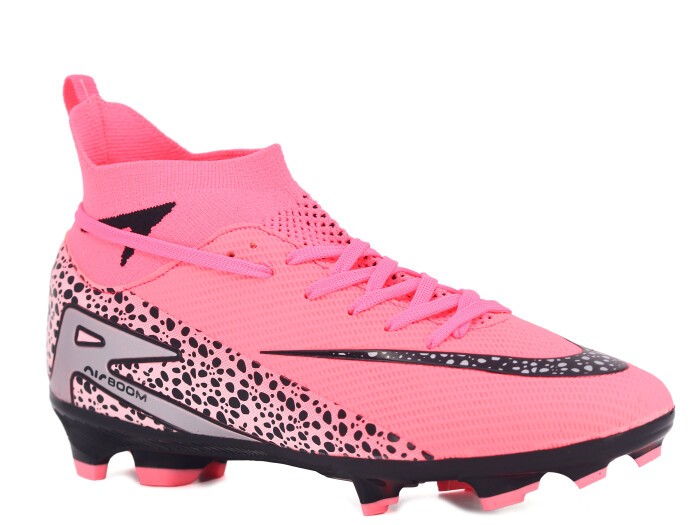 Twingo Merdane 610 LaLiga Çoraplı Krampon Ayakkabı Pembe - Siyah - Twingo