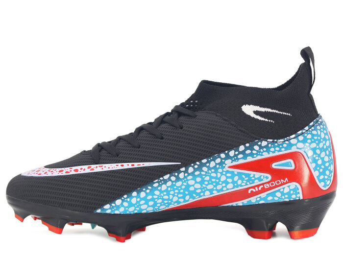 Twingo Merdane 610 LaLiga Çoraplı Krampon Ayakkabı Siyah - Kırmızı - Twingo (1)