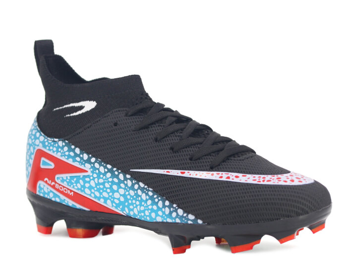 Twingo Merdane 610 LaLiga Çoraplı Krampon Ayakkabı Siyah - Kırmızı - 1