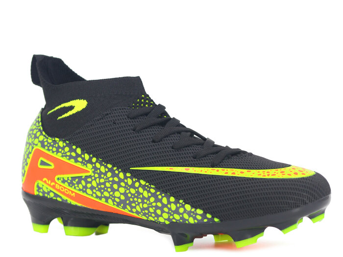 Twingo Merdane 610 LaLiga Çoraplı Krampon Ayakkabı Siyah - Sarı - Twingo