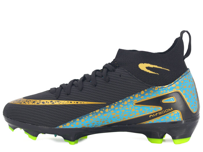 Twingo Merdane 610 LaLiga Çoraplı Krampon Ayakkabı Siyah - Turkuaz - Twingo (1)