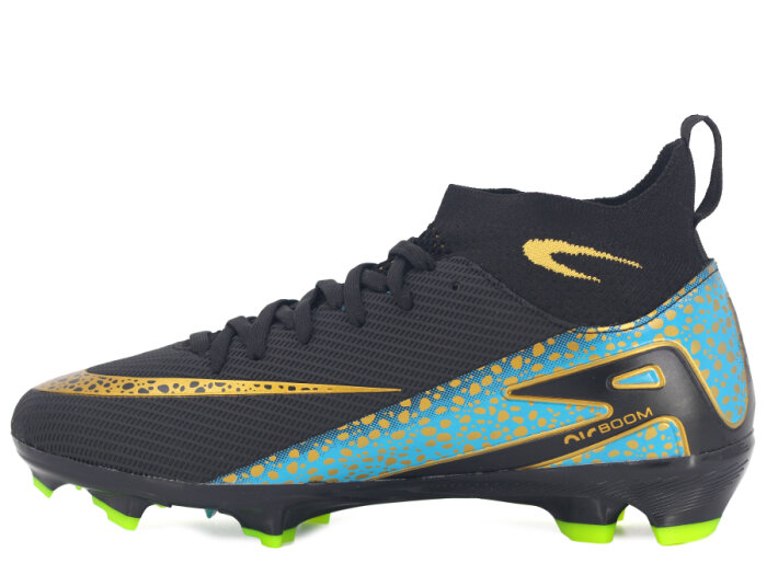 Twingo Merdane 610 LaLiga Çoraplı Krampon Ayakkabı Siyah - Turkuaz - 2