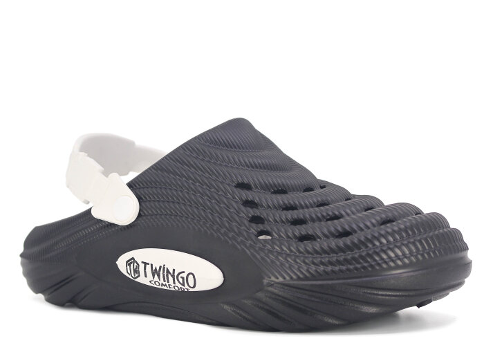 Twingo Merdane 9808 Eva Cross Terlik Siyah - Beyaz - Twingo