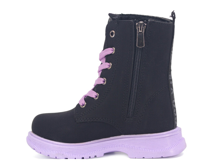 Twingo Patik 7255 Kız Bot Siyah - Lila - Twingo (1)